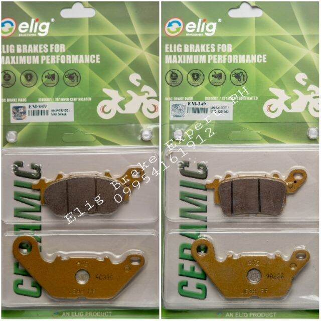 Factory Direct Sales Nmax V1 V2 Front Rear Elig Ceramic Brake Pad