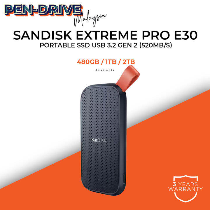 Sandisk E Series Gb Tb Tb Usb Gen External Portable