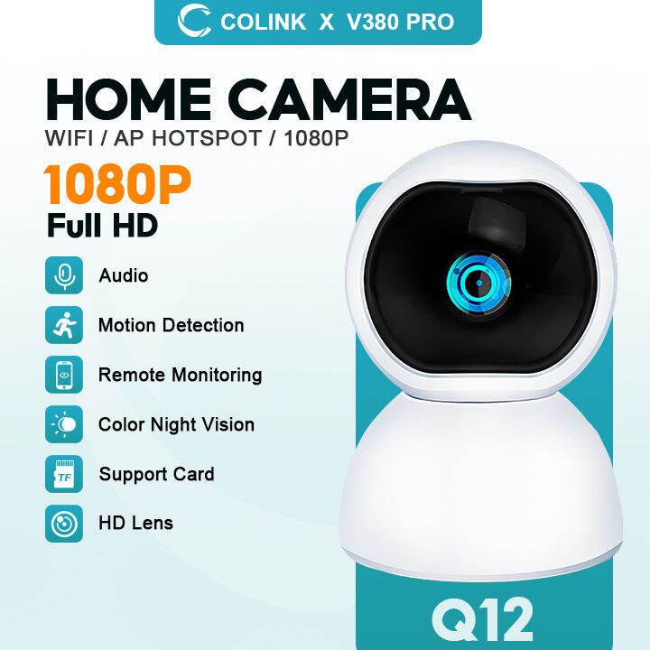 V Pro Cctv Camera Smart Hd P Night Vision Two Way Audio Home