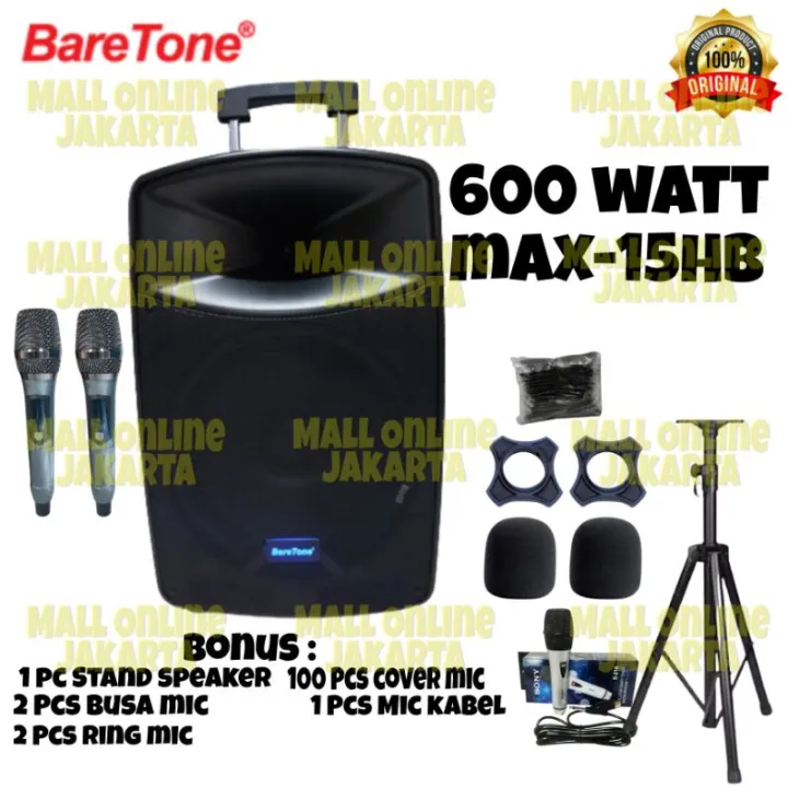 Speaker Aktif Baretone 15 Inch Max15hb Portable Original Aktiv Max 15hb