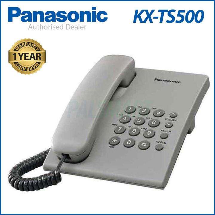 Panasonic KX TS500ML Single Line Phone Telefon Rumah Lazada