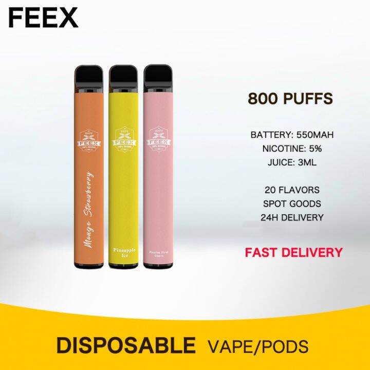 Feex Bar Plus Disposable Pod Device Puffs Salt Nic Vape Pod