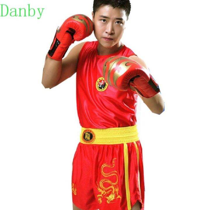 DANBY MMA Muay Thai Shorts And T Shirts Free Combat Wushu Trunks