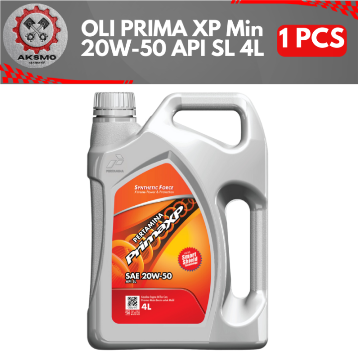 OLI MOBIL PERTAMINA PRIMA XP MIN 20W 50 API SL 4L Lazada Indonesia