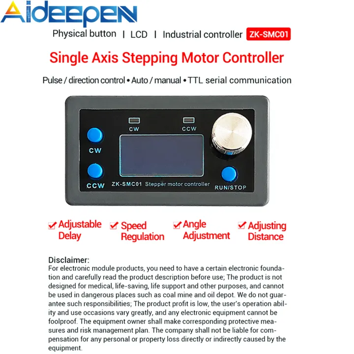 Ready Stockoriginal Aideepen Zk Smc Stepper Motor Controller