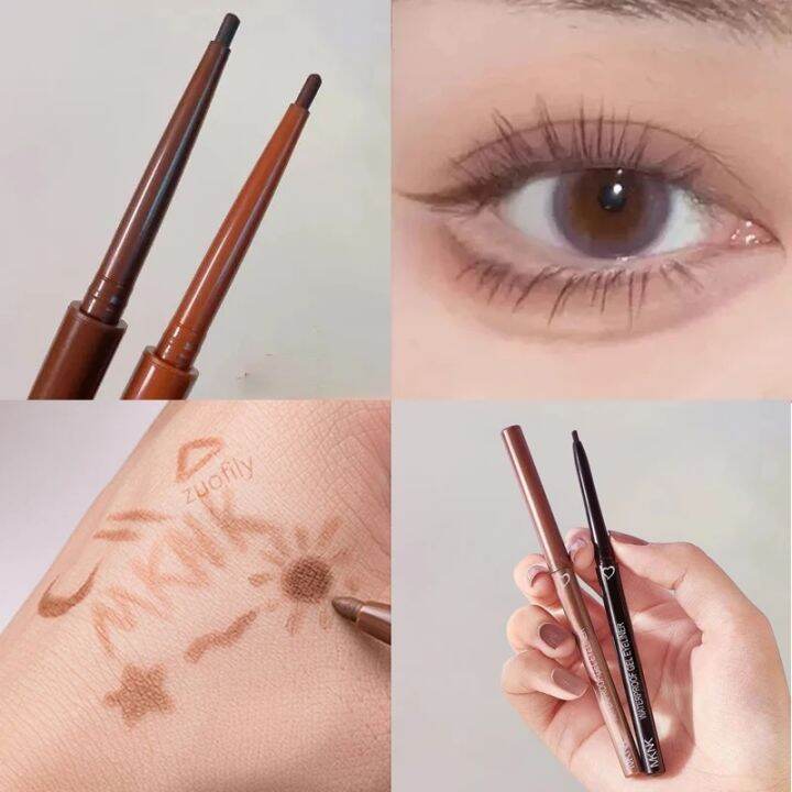 Pena Eyeliner Ulat Berbaring Gel Garis Mata Cepat Kering Tahan Air