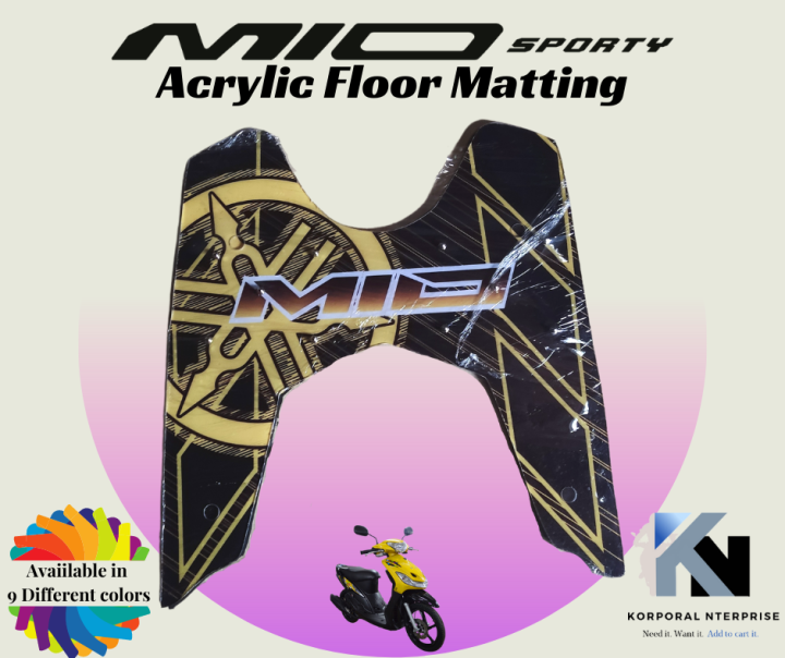 YAMAHA MIO SPORTY FLOOR MATTING MADE WITH DURABLE MATERIALS PERFECT