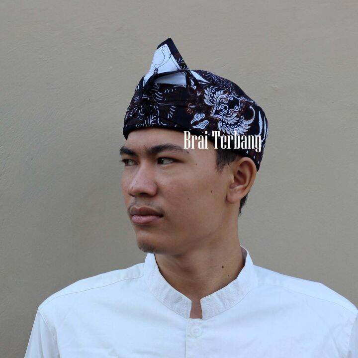 Blangkon Iket Totopong Bendo Peci Topi Tradisional Khas Sunda Motif