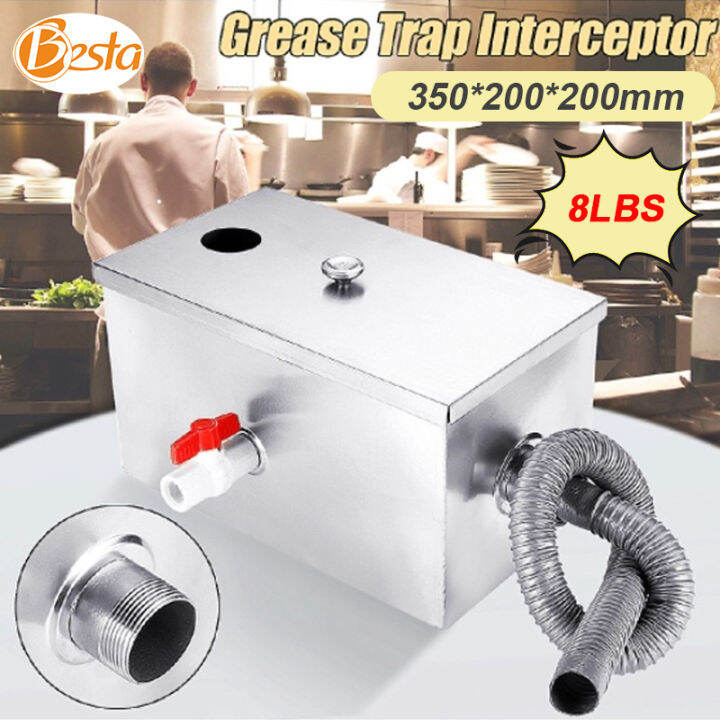 Lbs Top Inlet Commercial Grease Interceptor Stainless Steel Grease