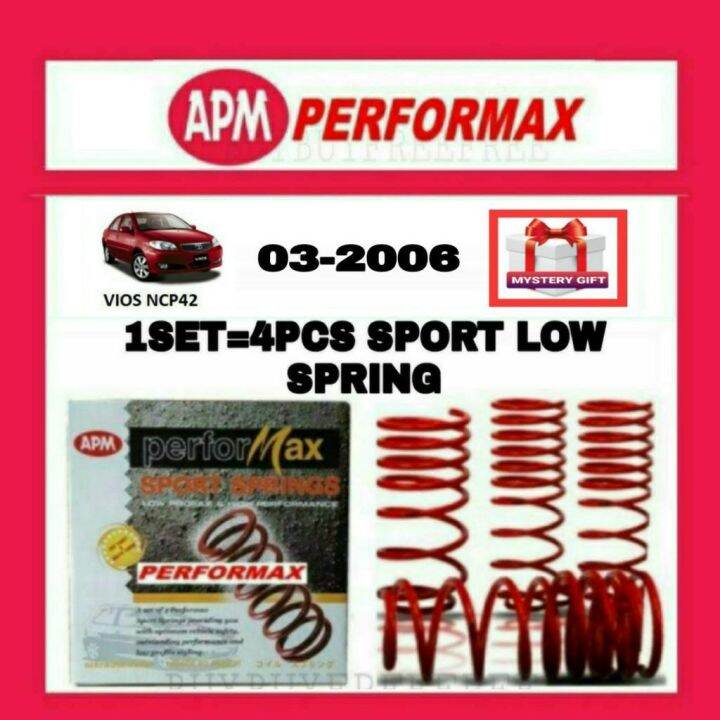 Apm Performax Toyota Vios Ncp Lowered Coil Sport Spring Suspension