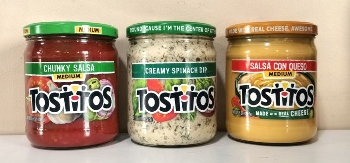 TOSTITOS Chunky Salsa Creamy Spinach Dip And Salsa Con Queso Lazada PH