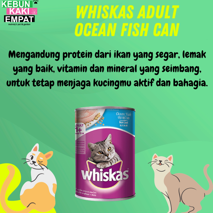 Whiskas Adult Ocean Fish Canned Gr Makanan Basah Kucing Dewasa