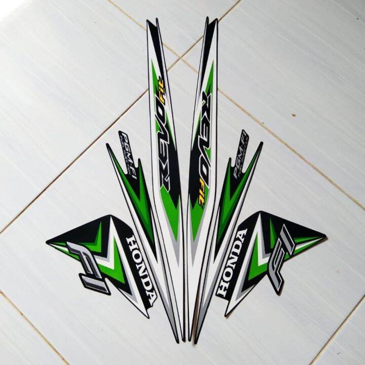 Sticker Striping Les Polet Bodi Honda Revo Fit Fi Injeksi Tahun