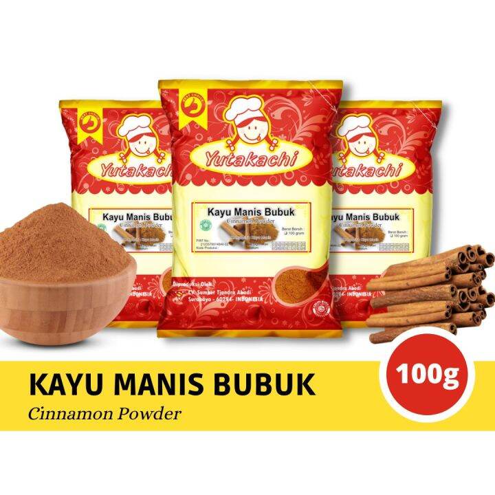 Kayu Manis Bubuk Gram Yutakachi Cinnamon Powder Bumbu Masak