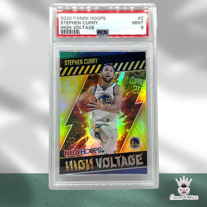 2020 21 Hoops High Voltage HV Stephen Steph Curry PSA 9 Slab Graded