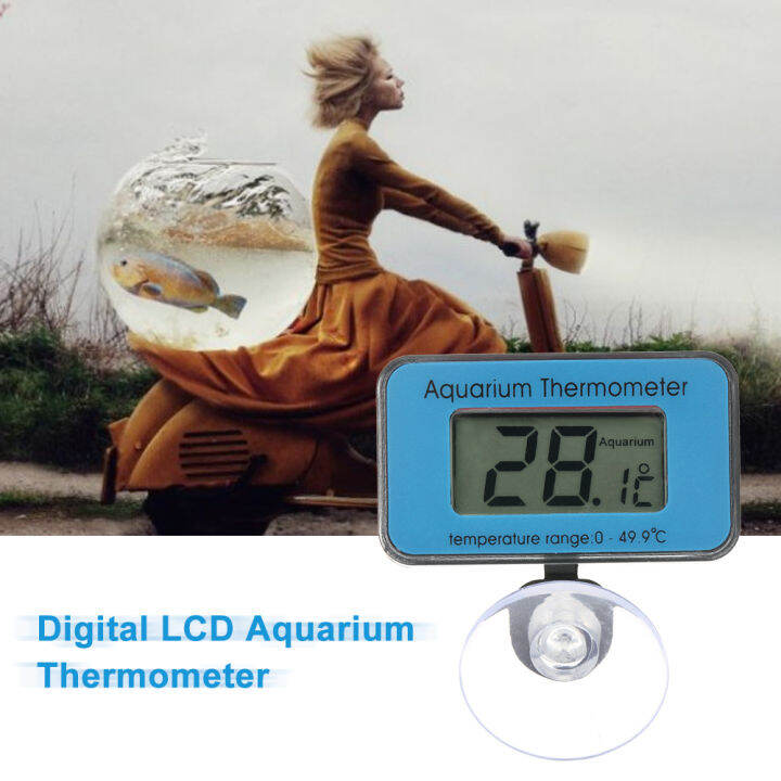 Smart Sensor Digital Lcd Aquarium Thermometer With Suction Cup