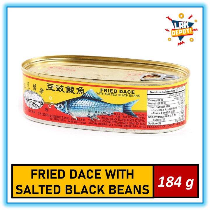 Pearl River Bridge Fried Dace With Salted Black Beans Sardine 184 G