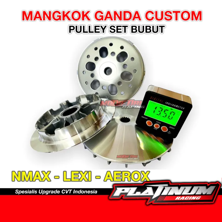 Paket Kirian Nmax Yamaha Aerox Pulley Rumah Roller Bubut Nmax Mangkok