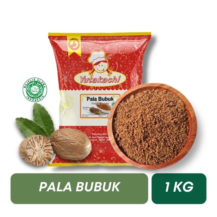 Pala Bubuk Asli 1Kg Yutakachi Biji Pala Bubuk Nutmeg Powder Bumbu