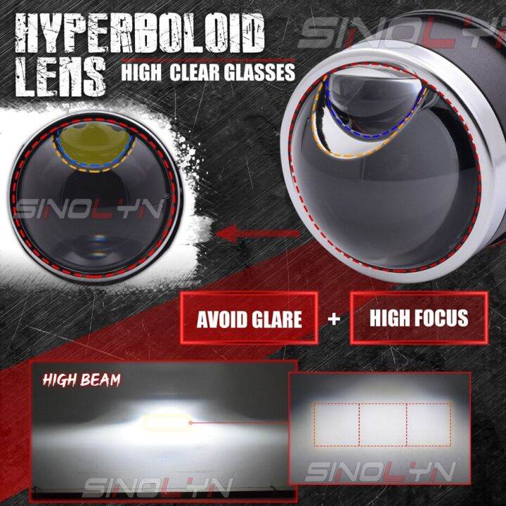 Sinolyn Hyperboloid Fog Lights Bi Led Fog Es Ptf Matrix Projector Led