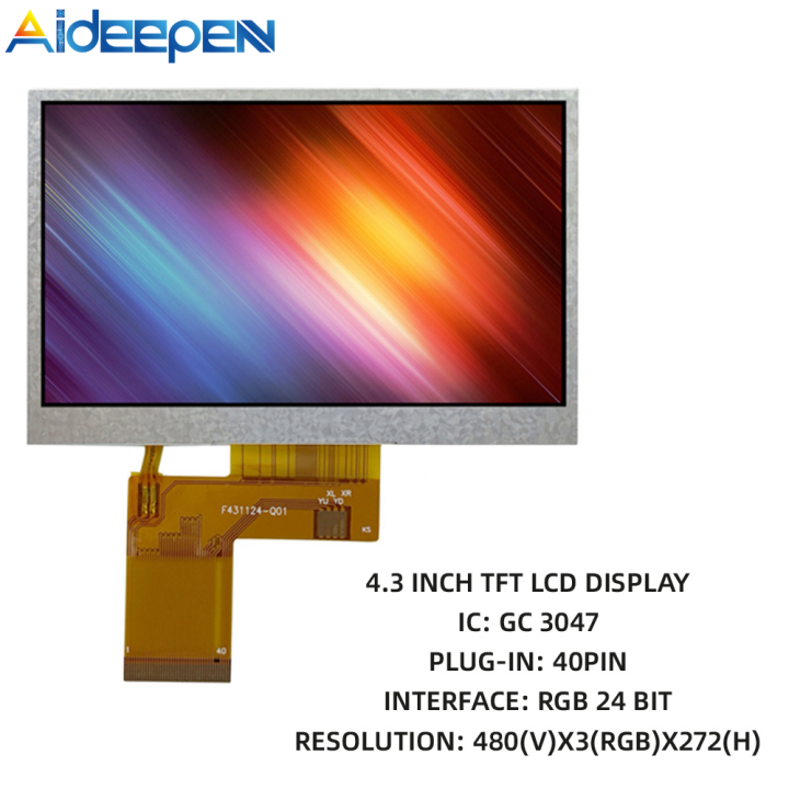 Aibeque Modul Layar Lcd Tft Inci V X Resolusi Rgb Gc