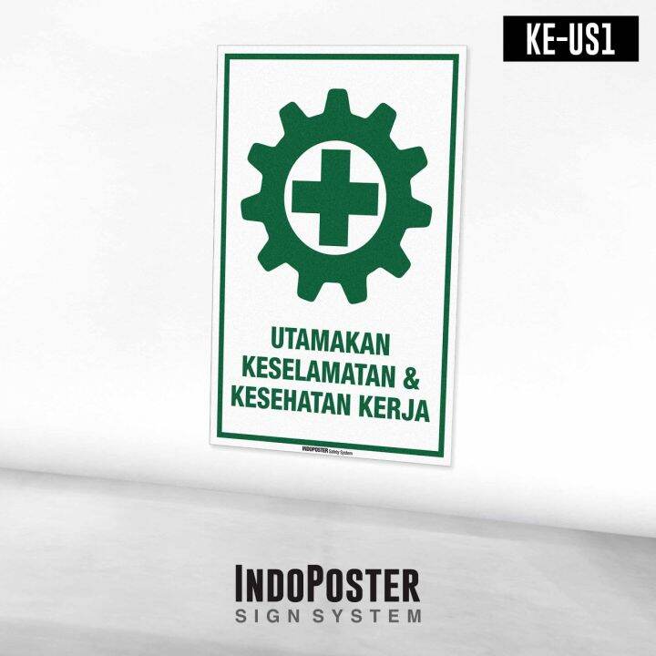 Stiker Utamakan Keselamatan Dan Kesehatan Kerja Lazada Indonesia