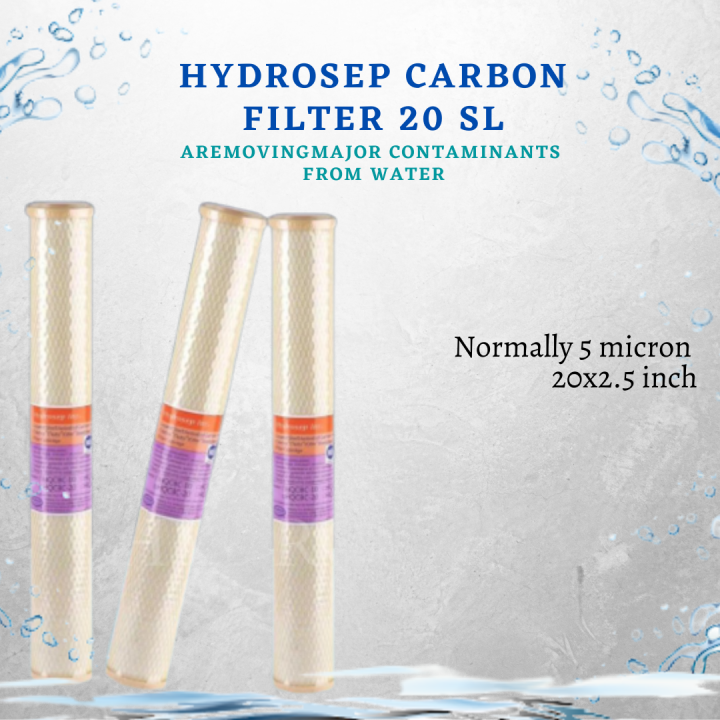 20SL Hydrosep Activated Carbon Filtration Filter Black CTO 20 Slim