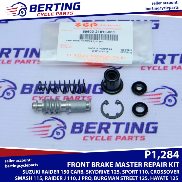 Sgp Front Brake Master Repair Kit Suzuki Raider Carb J J Pro