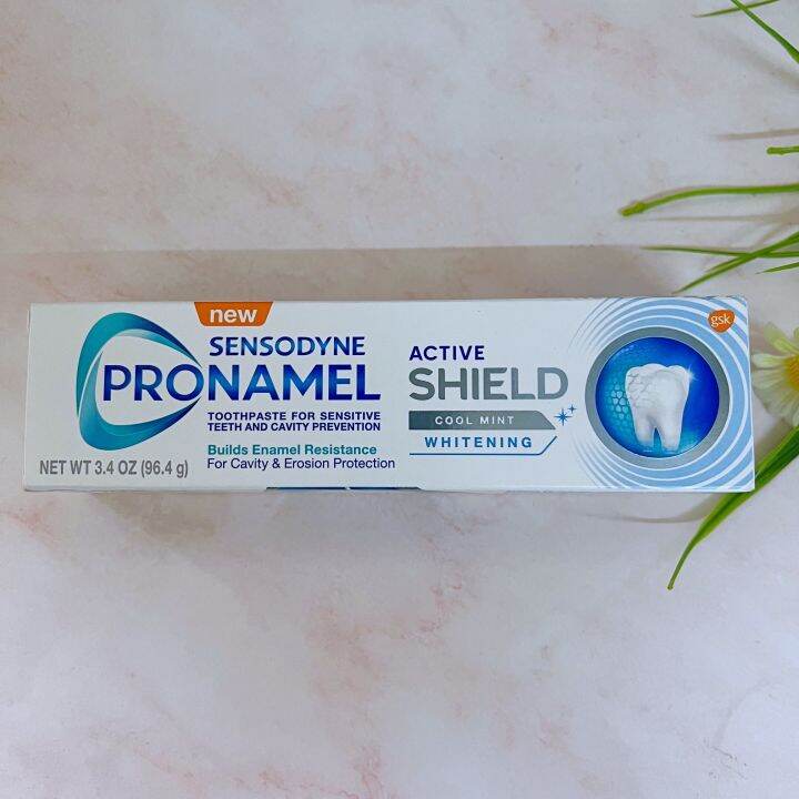 ยาสฟนเซนโซดายน Pronamel Active Shield Whitening Enamel Toothpaste