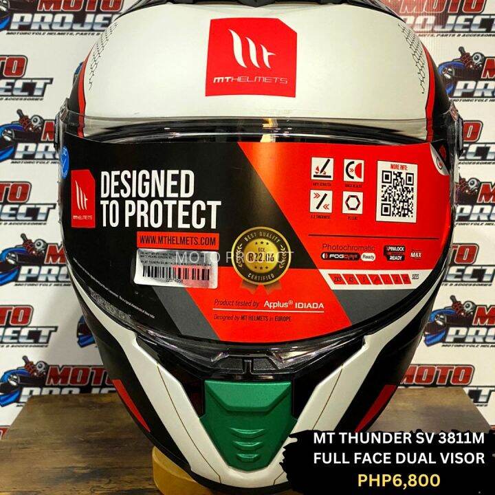 MT HELMET Thunder 4 Sv 3810m Ms Dual Visor Fullface Helmet Lazada PH