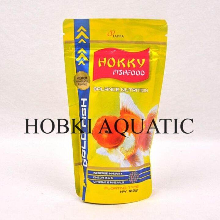 HOKKY GOLDFISH KUNING 100gr Pakan Ikan Koki 100 Gr Pakan Makanan Pelet