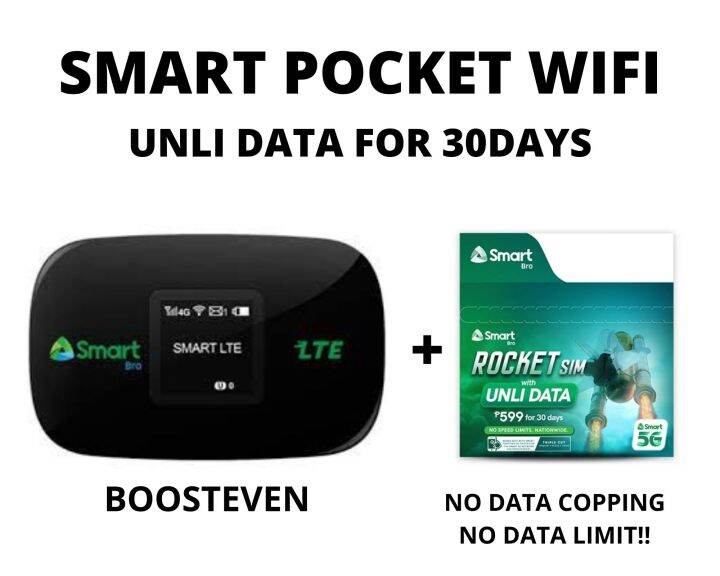 Smart Bro LTE Pocket Wifi Boosteven M028AT ZTE MF971RS M2A Lazada PH