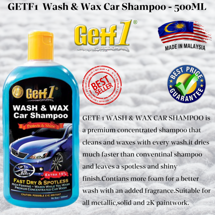 Getf Wash Wax Car Shampoo Ml Lazada