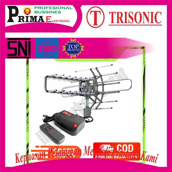 ANTENA TV LUAR TRISONIC T950 ANTENA TV OUTDOOR REMOTE BOOSTER MURAH