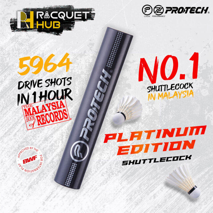 Protech Platinum Edition Badminton Shuttlecocks Lazada