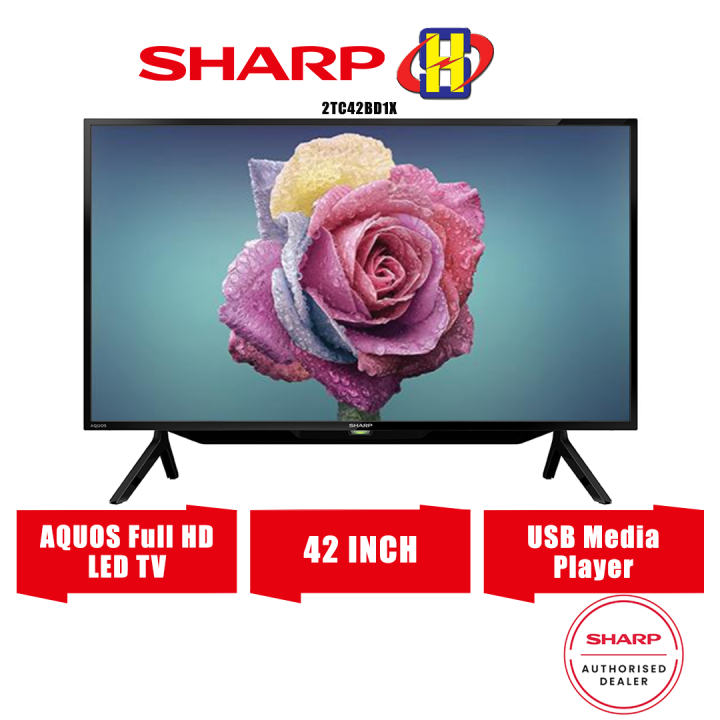 Sharp Led Tv Inch Full Hd Wide Colour Usb Media Player Aquos Tv