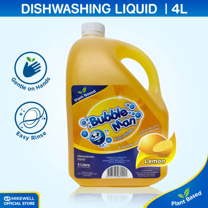 Bubbleman Dishwashing Liquid Lemon Liters Lazada Ph