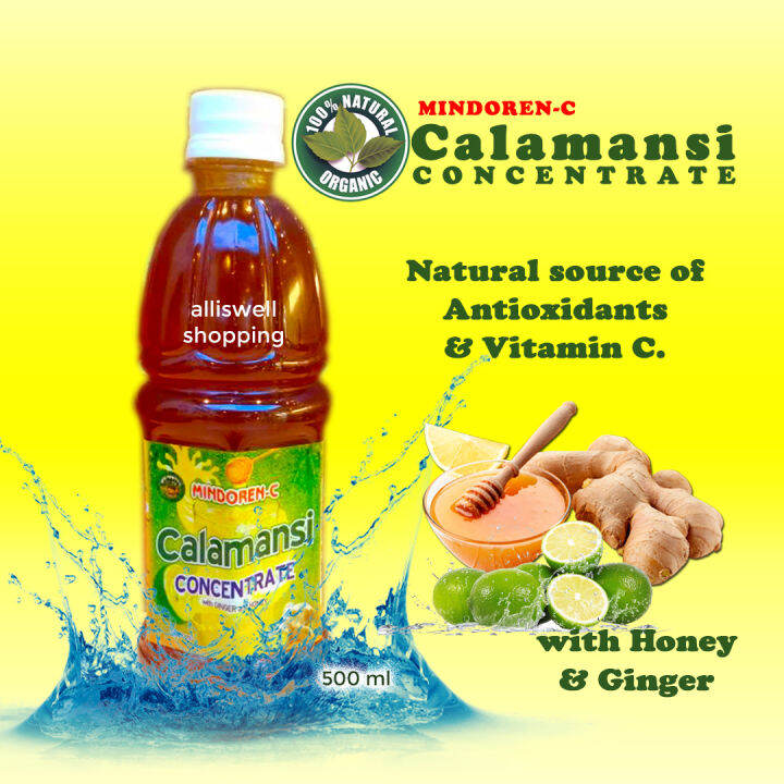 Calamansi Concentrate Organic Juice Original With Honey And Ginger Pure