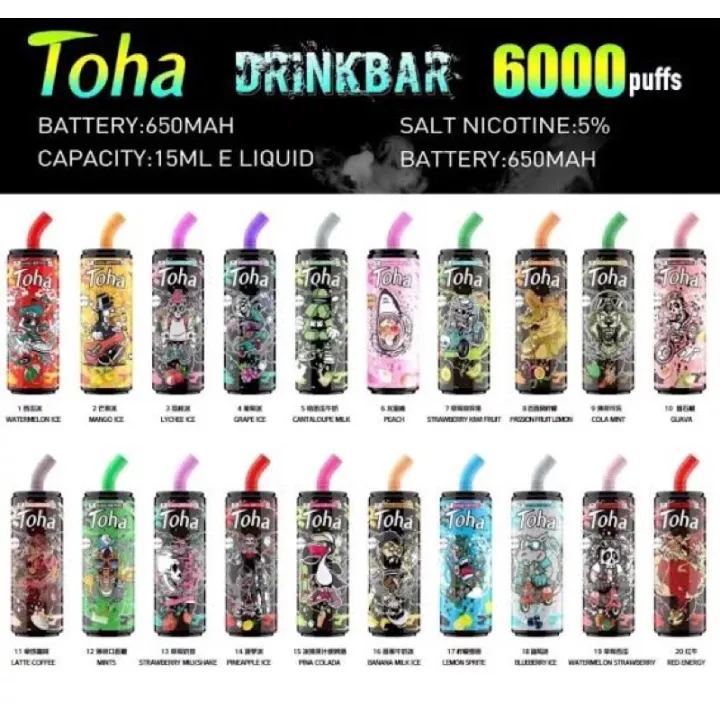 Hot Toha Puffs Drink Bar Disposable Pod Legit Mosmo Vipo Sk Abar