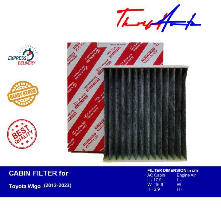 Charcoal Ac Cabin Filter For Toyota Wigo Lazada Ph