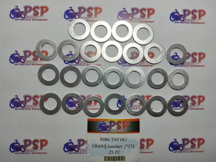 Ring Tap Oli GRAND Standart 17 Ring Aluminium 12mm Harga Per Pak