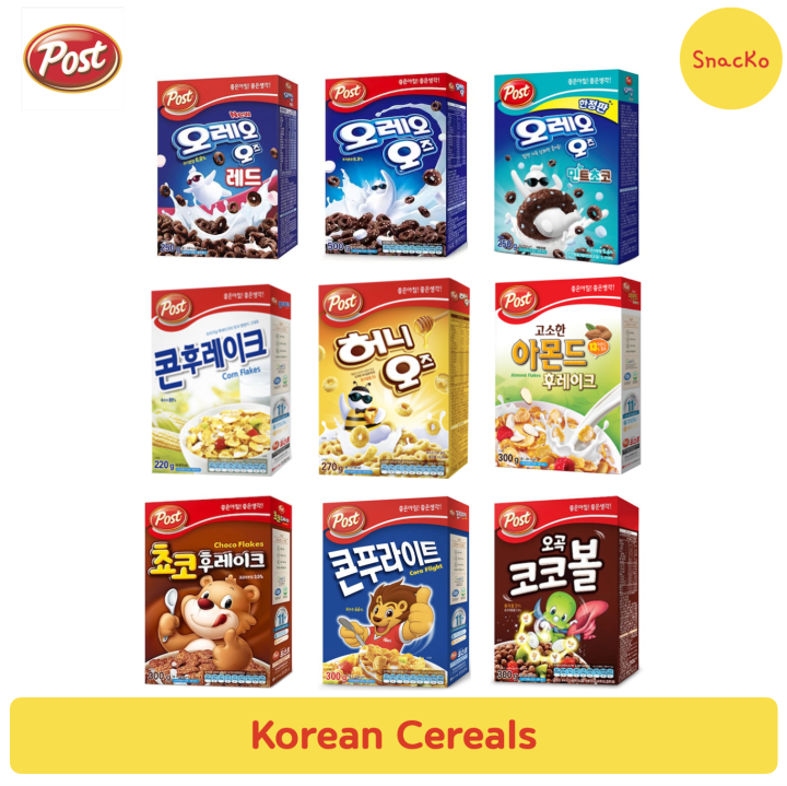 Korean Cereals Post OREO O S Corn Flakes Choco Flakes Choco