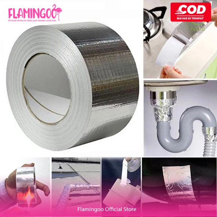 Lakban Aluminium Foil Butyl Rubber Waterproof Tape Lazada Indonesia