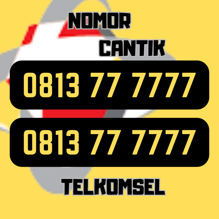 Nomor Cantik Telkomsel Super Sakti 10 Digit 77777 Kartu Perdana