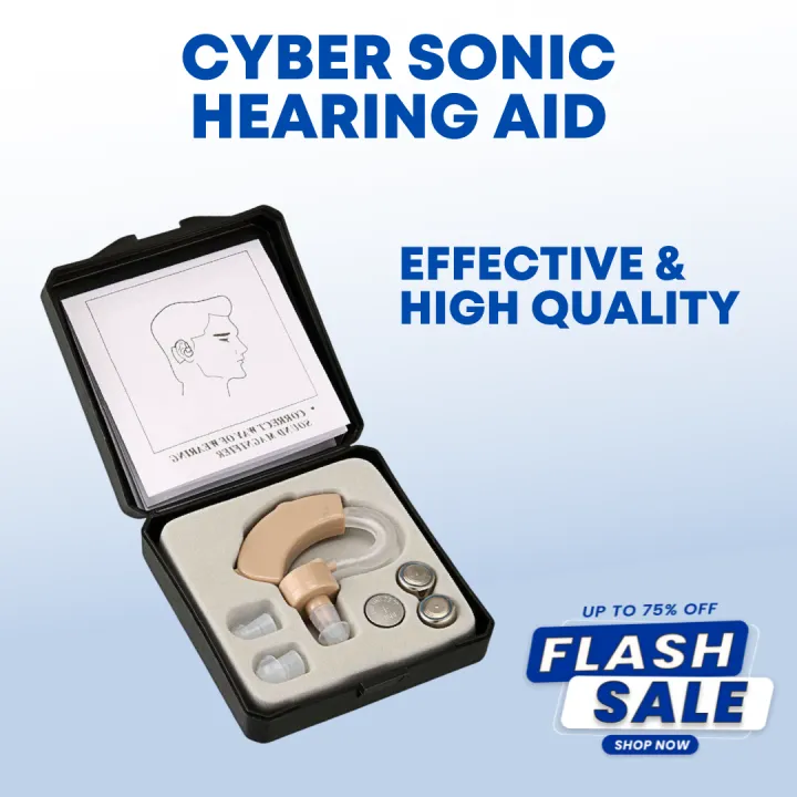 Original Cod New Cyber Sonic Bte Hearing Aid Personal Sound Amplifier