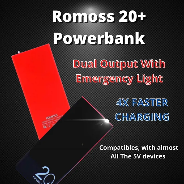 Original Romoss Plus Powerbank Mah Wsz High Quality Li Ion