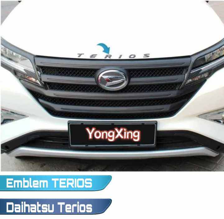 Emblem Kap Mesin Tulisan Terios Logo Tempel Lazada Indonesia