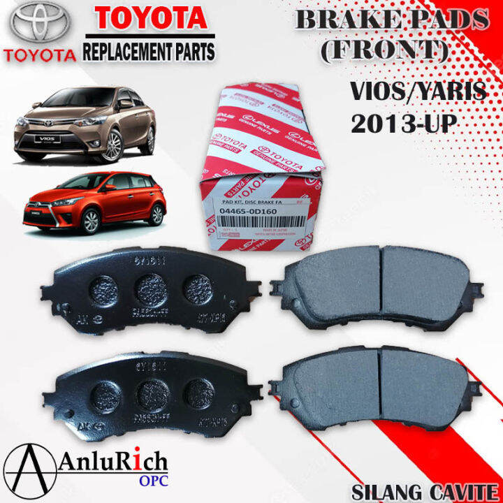 Brake Pad Front Toyota Vios Yaris Up Toyota Oem Part No