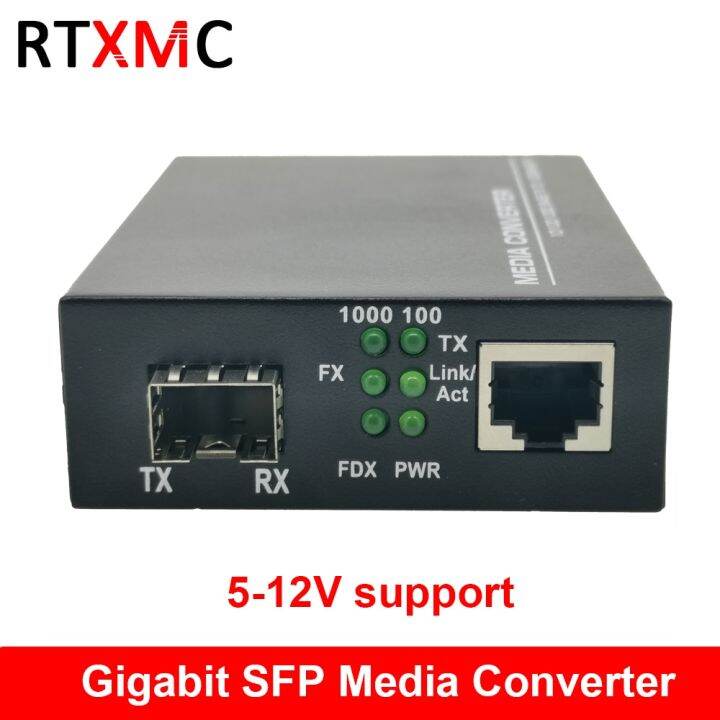 Sfp Fiber To Rj Gigabit Media Converter Sfp M Ethernet