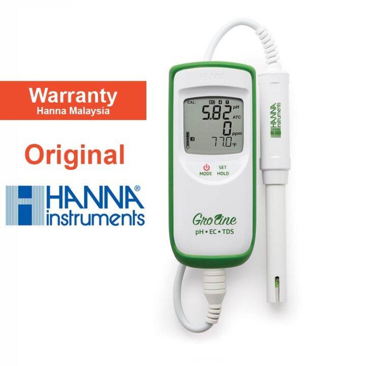 Hanna Groline Hydroponics Waterproof Ph Ec Tds Temperature Portable